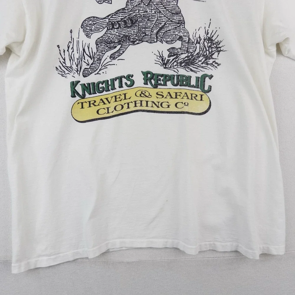 80's Vtg Knights (Banana) Republic Parody Graphic T-Shirt XL Single Stitch USA